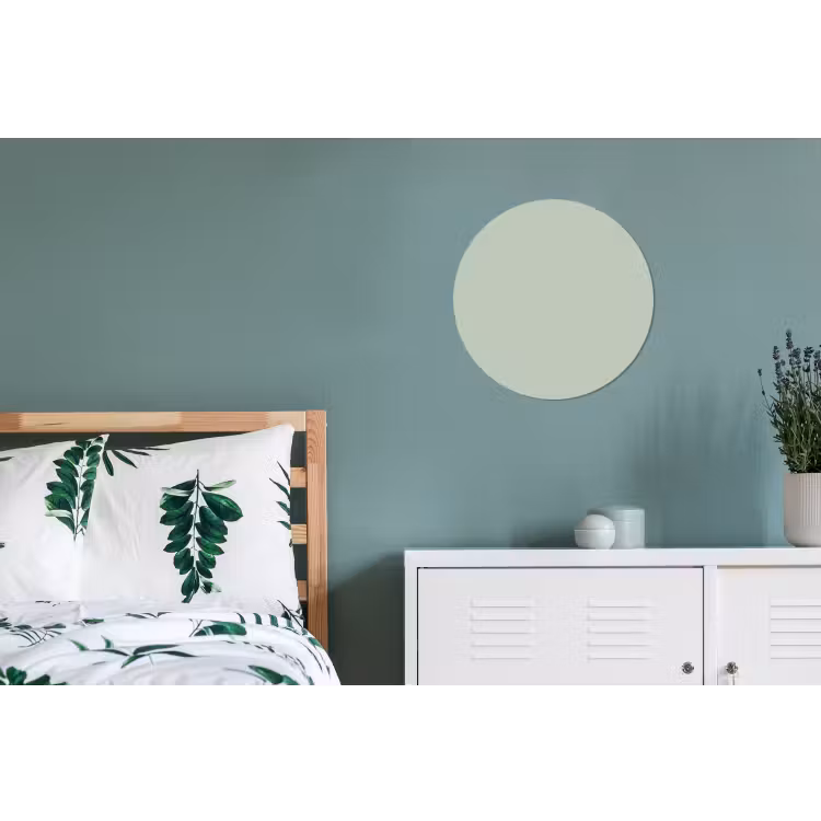 Frosted - Mint - Groen Wandcirkel aluminium klein 190 -slaapkamer