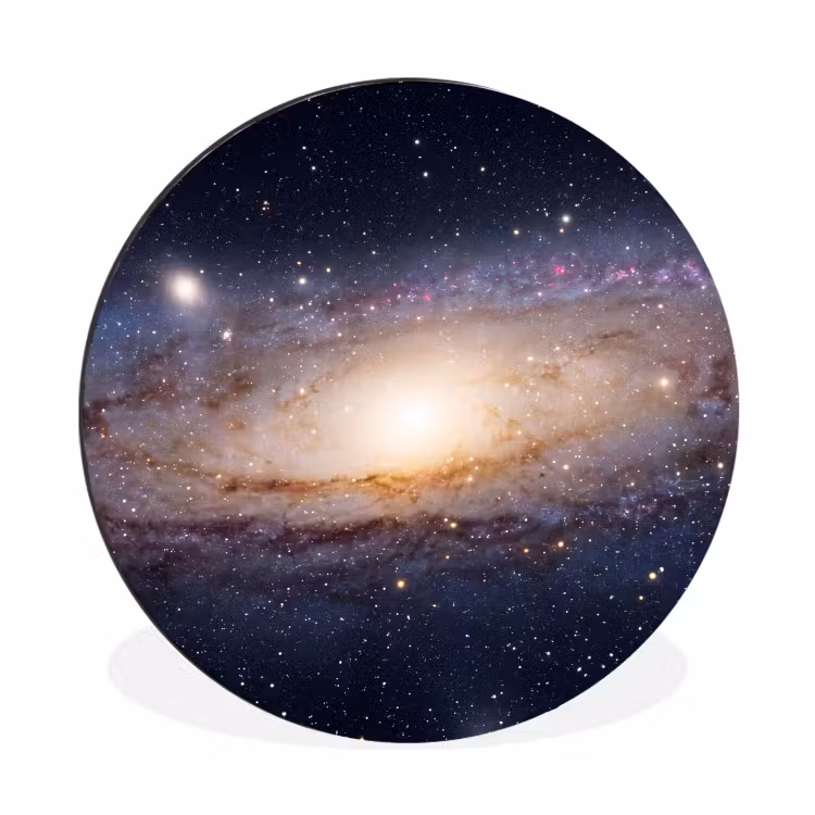 Alu-Dibond-Bild Rund - Galaxie – Weltraum – Kosmos - Sterrenstelsel - Ruimte - Kosmos Wandcirkel aluminium klein