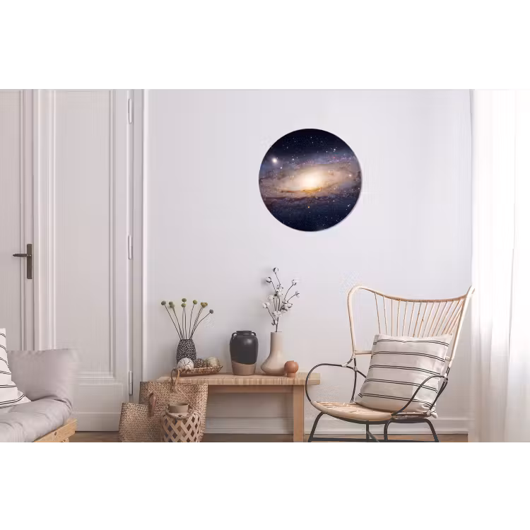 Alu-Dibond-Bild Rund - Galaxie – Weltraum – Kosmos - Sterrenstelsel - Ruimte - Kosmos Wandcirkel aluminium klein