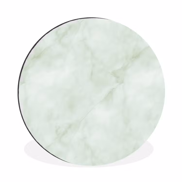 Groen - Marmer - Vloeiende aders Wandcirkel aluminium klein 190 -3d
