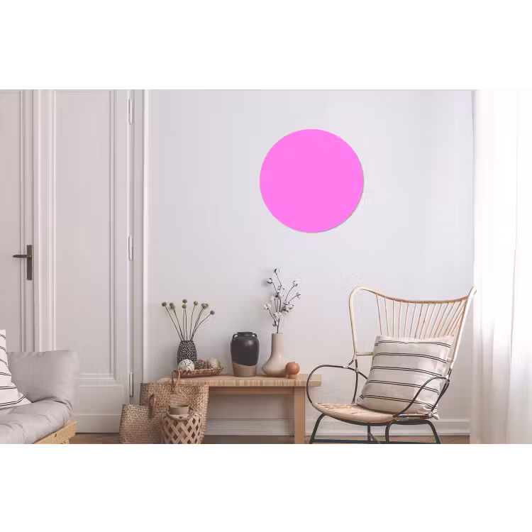 Bright - Orchid - Roze Wandcirkel aluminium klein 190 -woonkamer