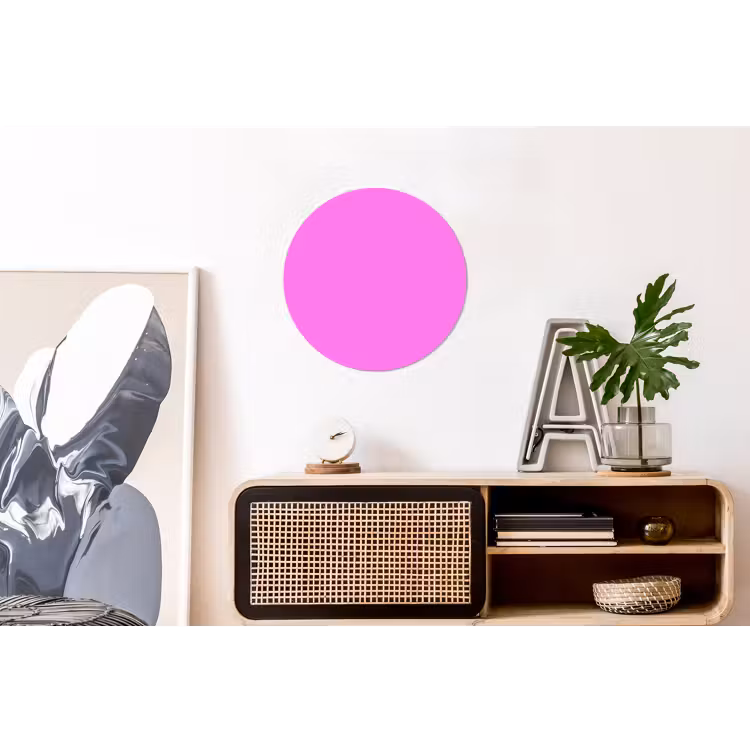 Bright - Orchid - Roze Wandcirkel aluminium klein 190 -kantoor