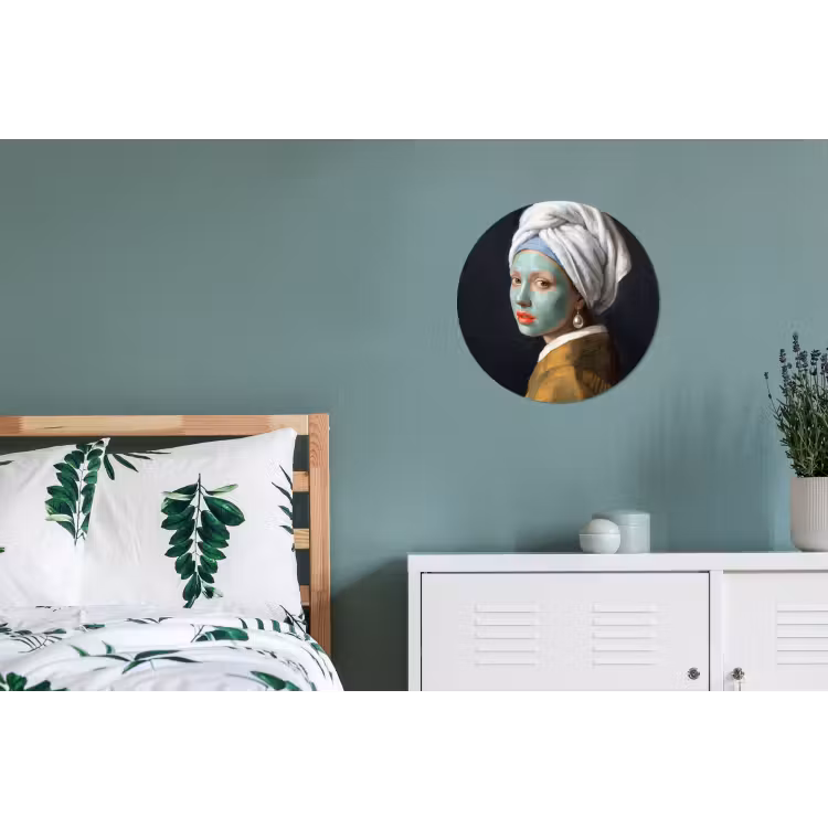 Iconisch - Modern - Kleurrijk Wandcirkel aluminium klein -slaapkamer