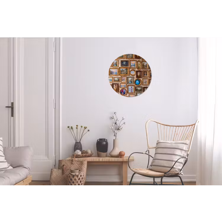 Interieur - Kunst - Collectie - Klassiek - Goud Wandcirkel aluminium klein -woonkamer