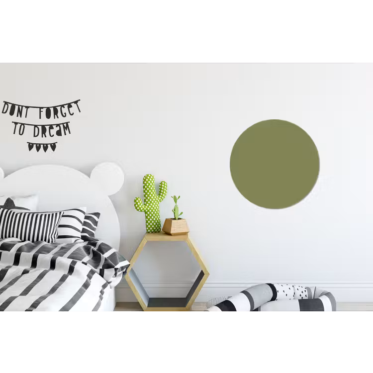 Herbal - Matcha - Groen Wandcirkel aluminium klein 190 -kinderkamer