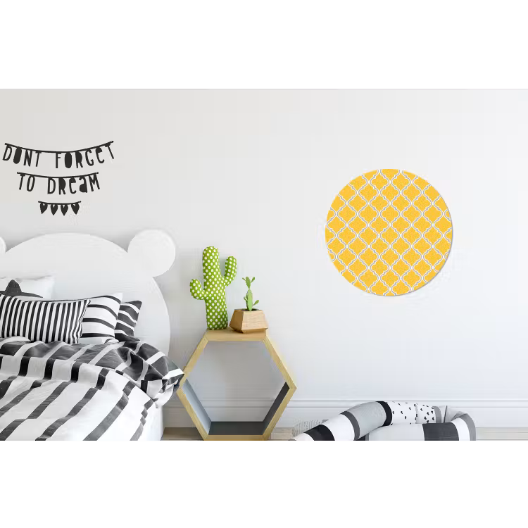 Lantaarn - Arabesk - Elegant - Geel Wandcirkel aluminium klein 190 -kinderkamer