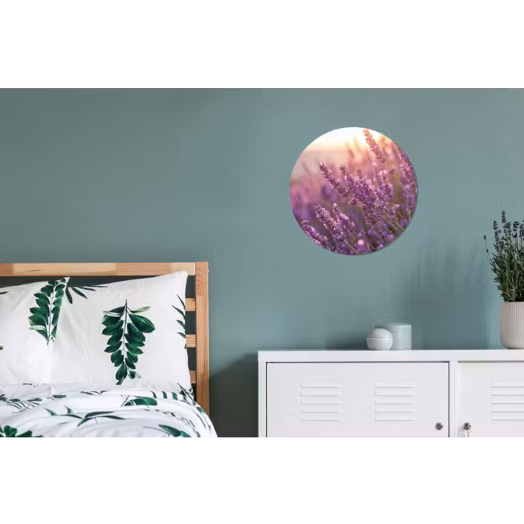 Lavendel - Paars - Zonlicht Wandcirkel aluminium klein -slaapkamer