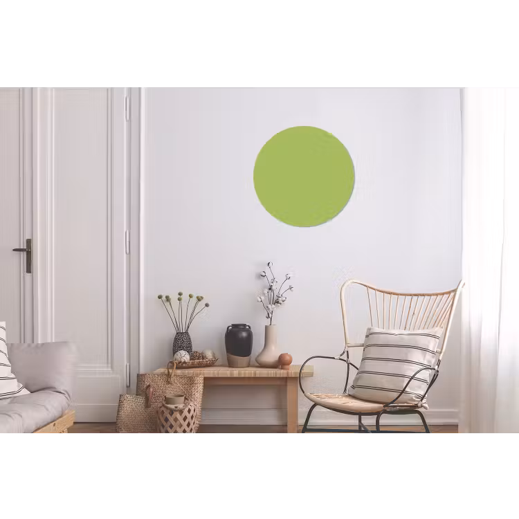 Lime - Glow - Groen Wandcirkel aluminium klein 190 -woonkamer