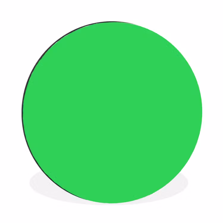 Mint - Green - Groen Wandcirkel aluminium klein 190 -3d