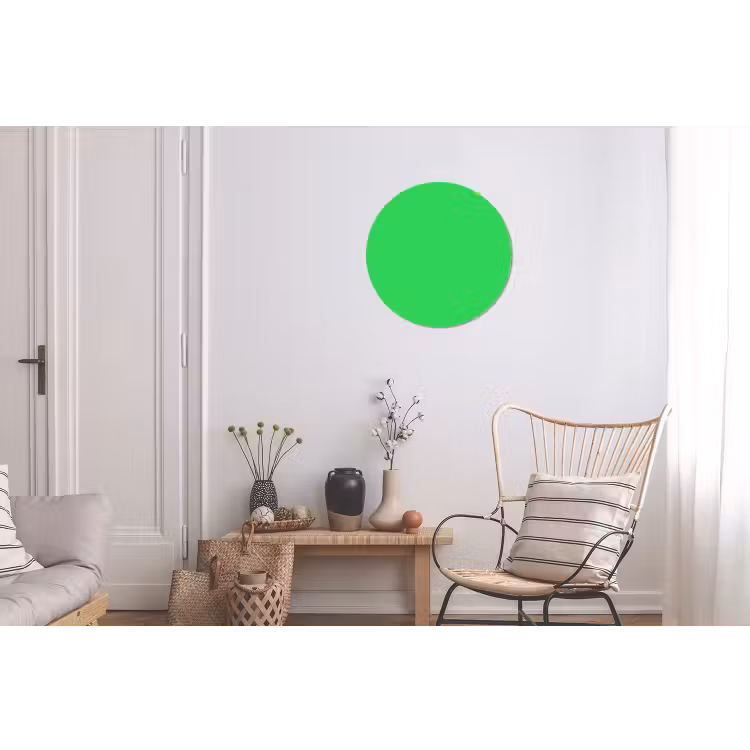 Mint - Green - Groen Wandcirkel aluminium klein 190 -woonkamer