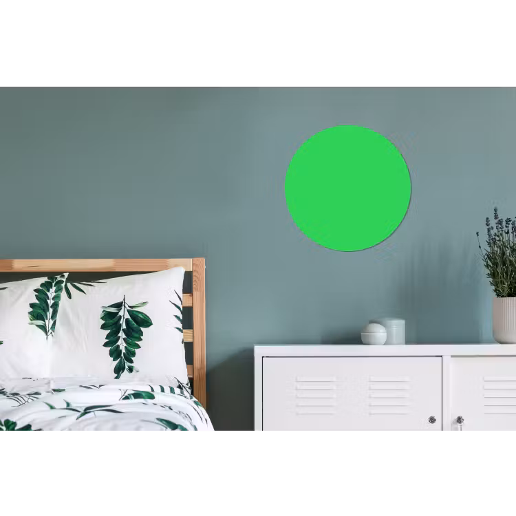 Mint - Green - Groen Wandcirkel aluminium klein 190 -slaapkamer