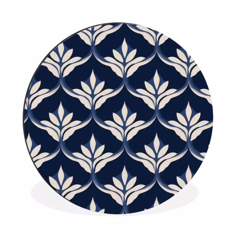 Modern - Ontwerp - Blauw Wandcirkel aluminium klein 190 -3d