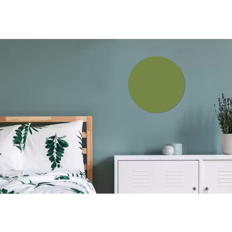 Moss - Green - Groen Wandcirkel aluminium klein 190 -slaapkamer
