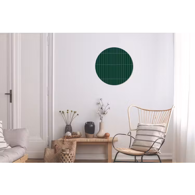 Patroon - Tegels - Donkergroen Wandcirkel aluminium klein 190 -woonkamer