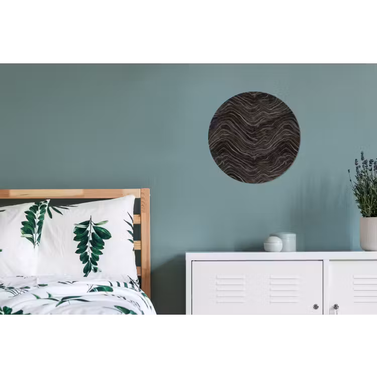 Patroon - Contrast - Antraciet Wandcirkel aluminium klein 190 -slaapkamer