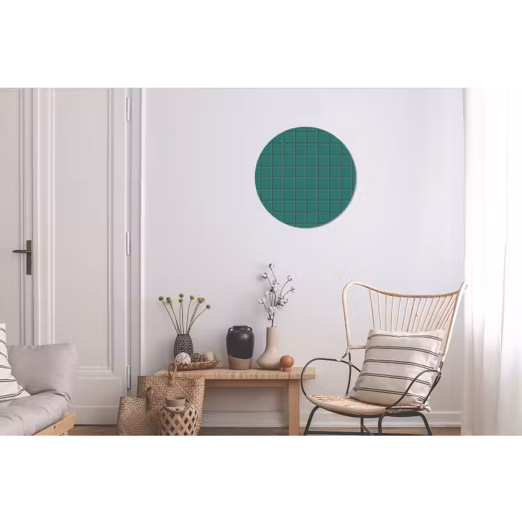 Patroon - Patroon - Smaragd Wandcirkel aluminium klein 190 -woonkamer