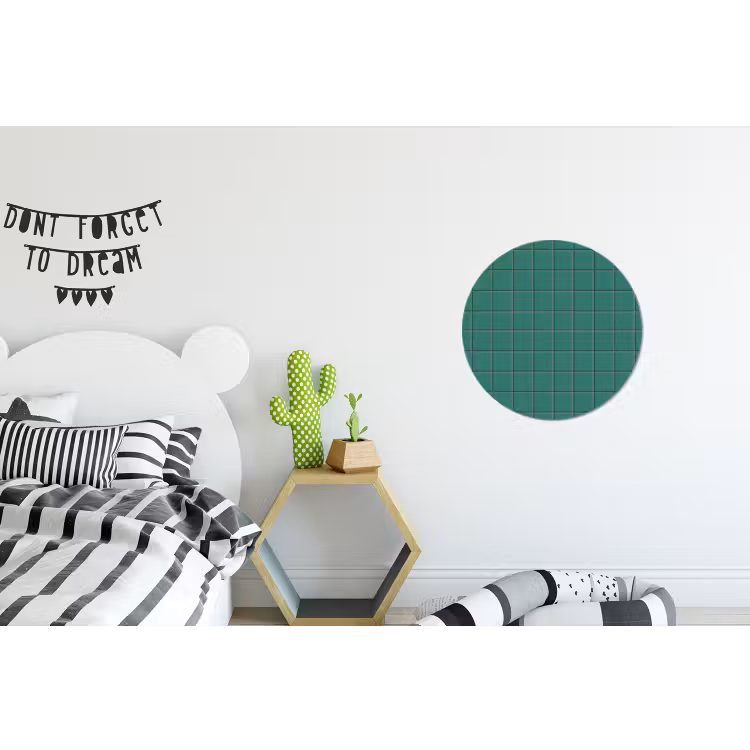 Patroon - Patroon - Smaragd Wandcirkel aluminium klein 190 -kinderkamer