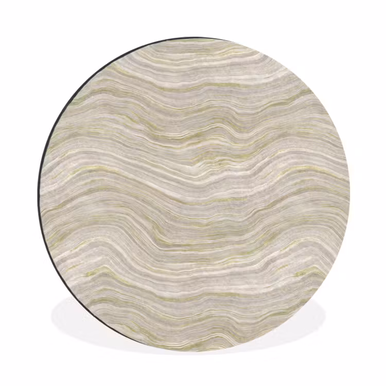 Patroon - Sereen - Groen Wandcirkel aluminium klein 190 -3d
