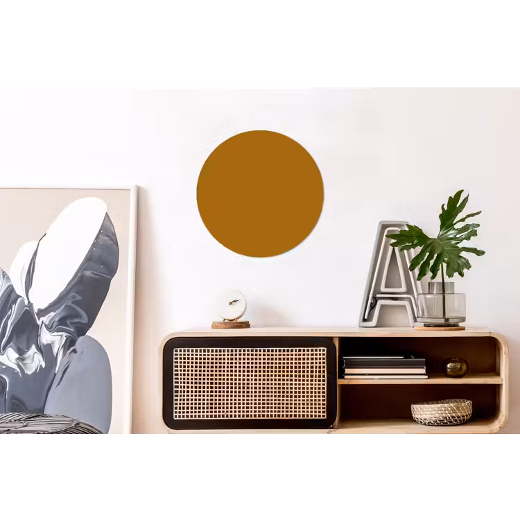 Ocre - Gold - Geel Wandcirkel aluminium klein 190 -kantoor