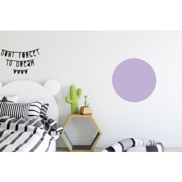 Pastel - Lilac - Paars Wandcirkel aluminium klein 190 -kinderkamer