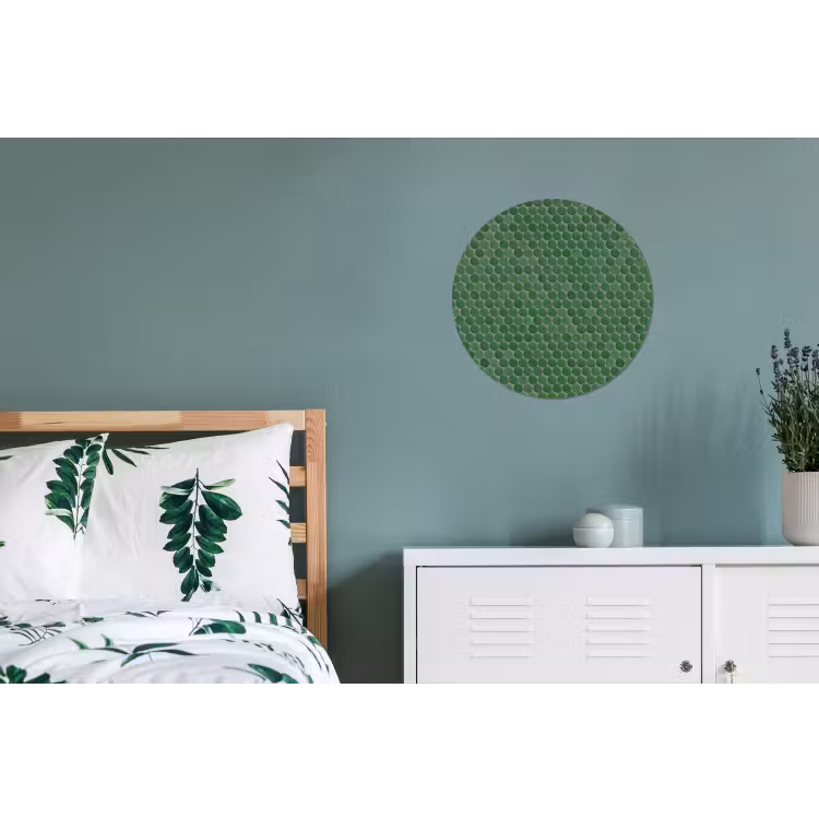 Penny - Mozaïek - Bosgroen - Green Wandcirkel aluminium klein 190 -slaapkamer