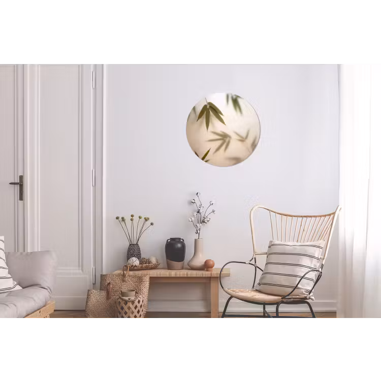 Planten - Bladeren - Natuur - Groen Wandcirkel aluminium klein -woonkamer
