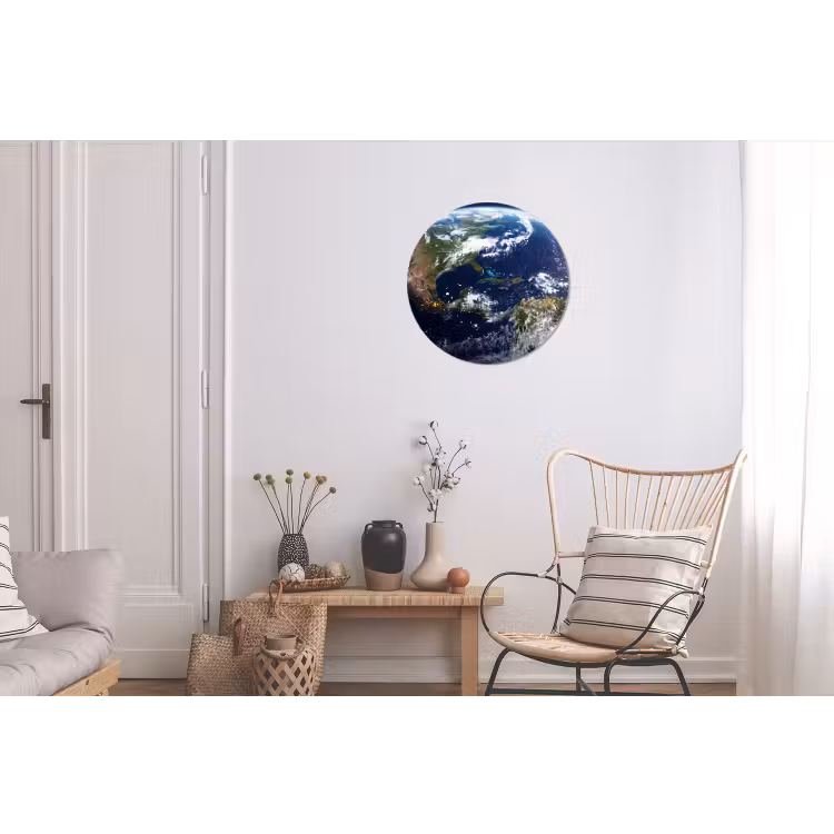 Alu-Dibond-Bild Rund - Planet – Weltraum – Kosmos - Planeet - Ruimte - Kosmos Wandcirkel aluminium klein