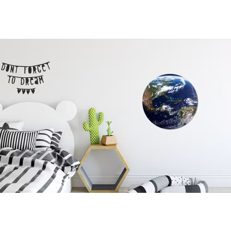 Alu-Dibond-Bild Rund - Planet – Weltraum – Kosmos - Planeet - Ruimte - Kosmos Wandcirkel aluminium klein