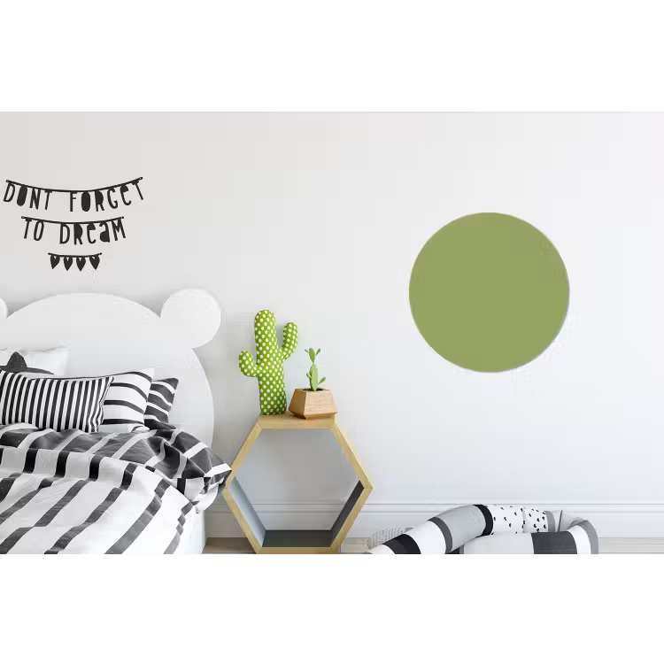 Sage - Green - Groen Wandcirkel aluminium klein 190 -kinderkamer