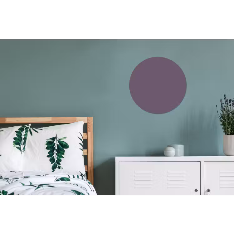 Velvet - Aubergine - Paars Wandcirkel aluminium klein 190 -slaapkamer