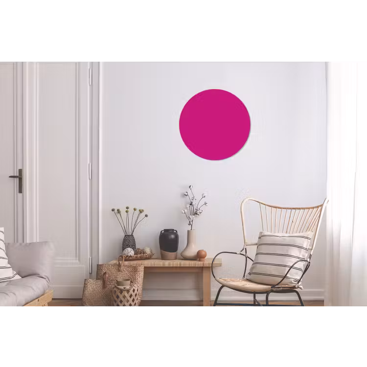 Velvet - Magenta - Roze Wandcirkel aluminium klein 190 -woonkamer