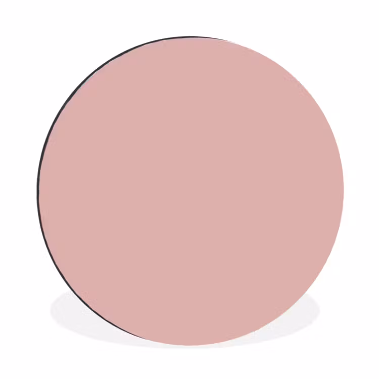 Soft - Blush - Roze Wandcirkel aluminium klein 190 -3d