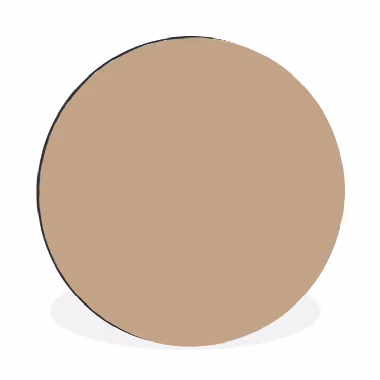 Soft - Taupe - Bruin Wandcirkel aluminium klein 190 -3d
