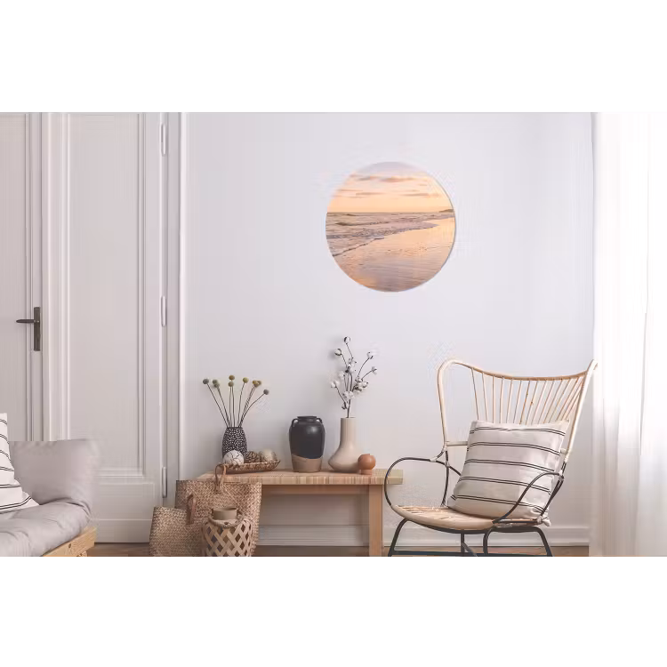Strand - Branding - Wolken Wandcirkel aluminium klein -woonkamer