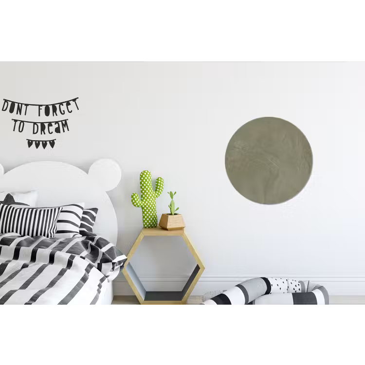 Textuur - Betonlook - Achtergrond - Modern - Groen Wandcirkel aluminium klein -kinderkamer