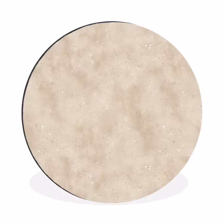 Structuur - Spikkels - Beige Wandcirkel aluminium klein 190 -3d