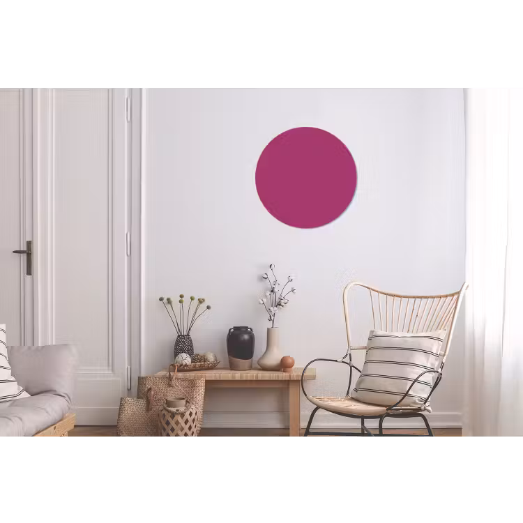 Deep - Magenta - Paars Wandcirkel aluminium klein 190 -woonkamer