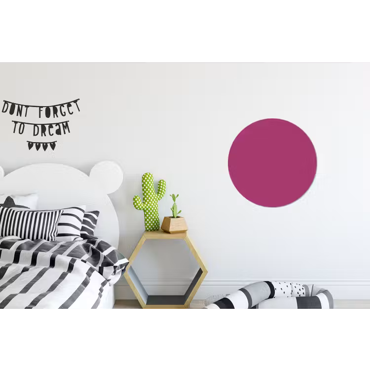Deep - Magenta - Paars Wandcirkel aluminium klein 190 -kinderkamer
