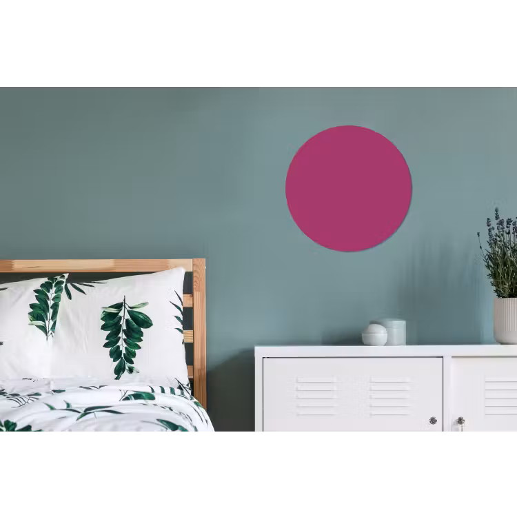 Deep - Magenta - Paars Wandcirkel aluminium klein 190 -slaapkamer