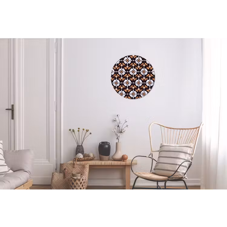 traditioneel - Element - Kleurrijk Wandcirkel aluminium klein 190 -woonkamer