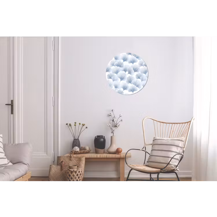 Waaier - Modern - Blauw Wandcirkel aluminium klein 190 -woonkamer