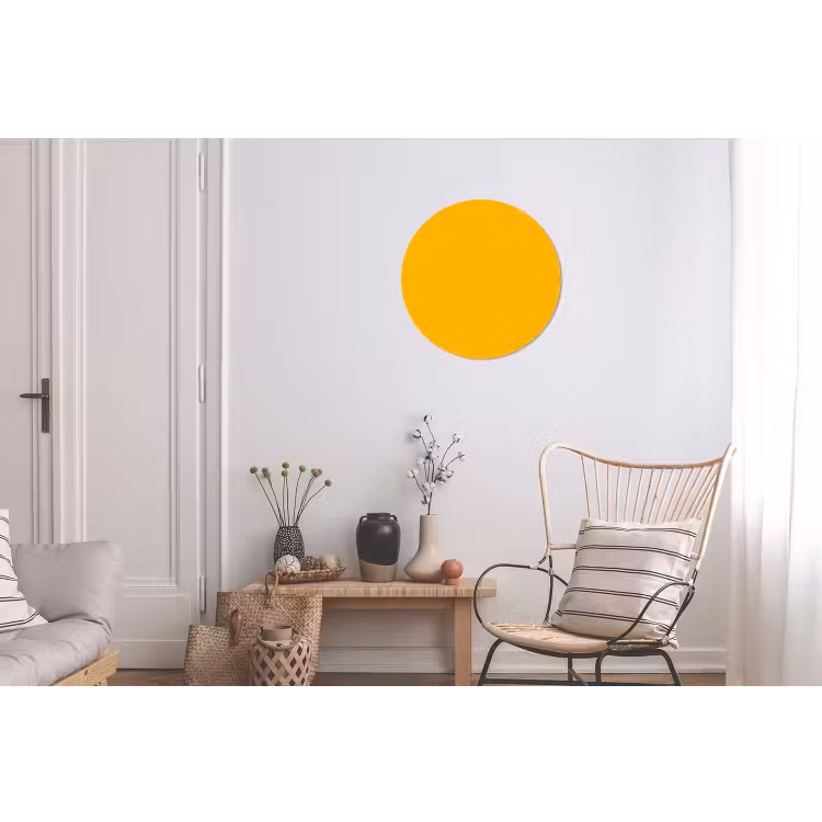 Vivid - Amber - Geel Wandcirkel aluminium klein 190 -woonkamer