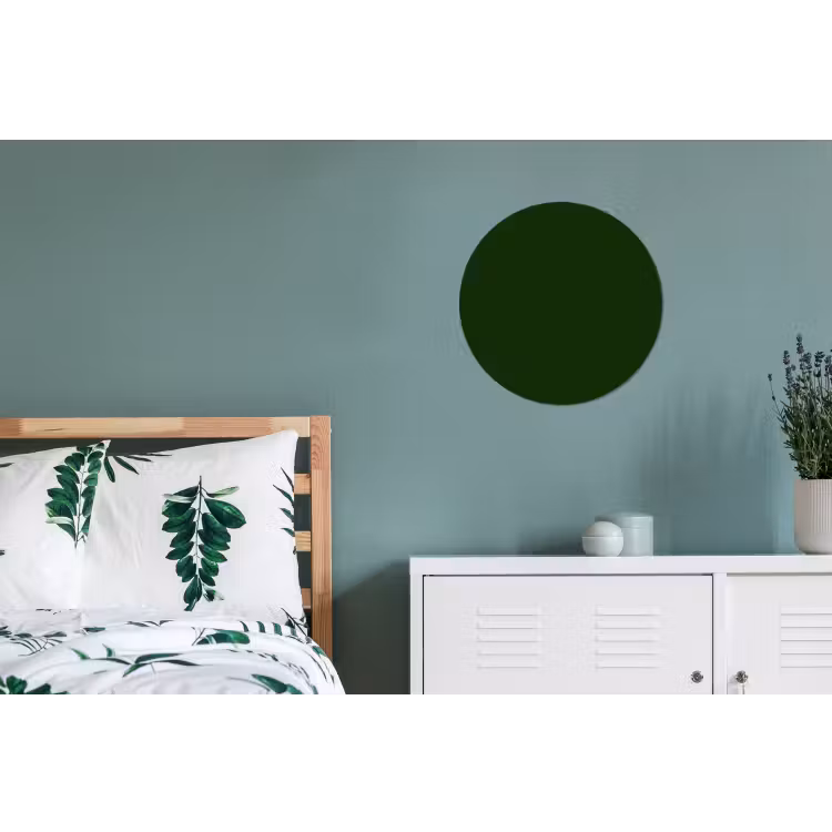 Forest - Green - Groen Wandcirkel aluminium klein 190 -slaapkamer