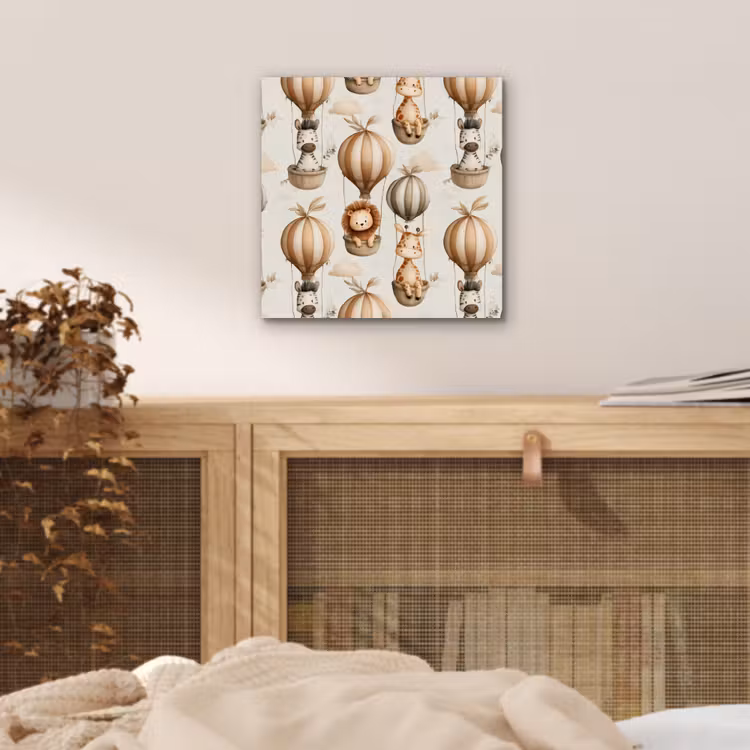 Safari - Luchtballonen - Taupe aluminium wit klein 46 -sfeer3