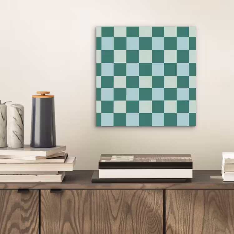 Schaak - Klassiek - Groen aluminium wit klein 46 -sfeer1