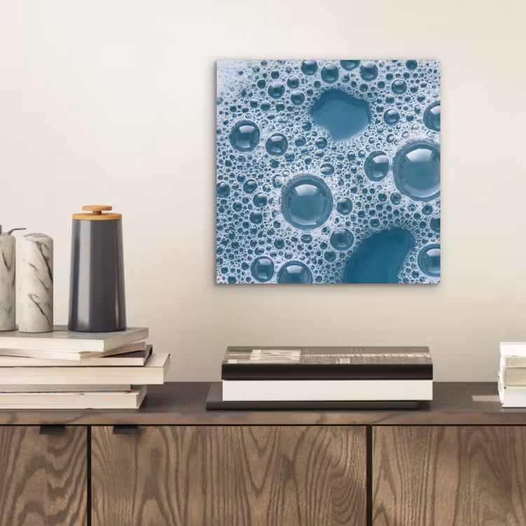 Schuim - Water - Textuur aluminium wit klein -sfeer1