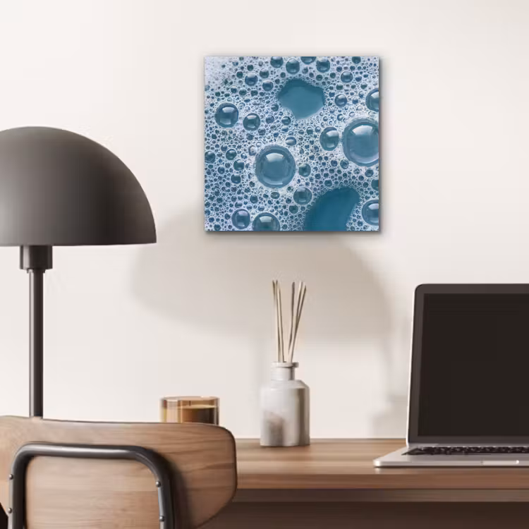Schuim - Water - Textuur aluminium wit klein -sfeer5