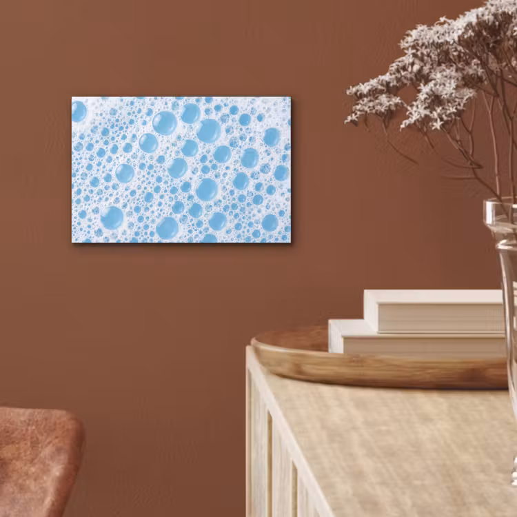 Schuim - Bubbels - Blauw aluminium wit klein -sfeer4
