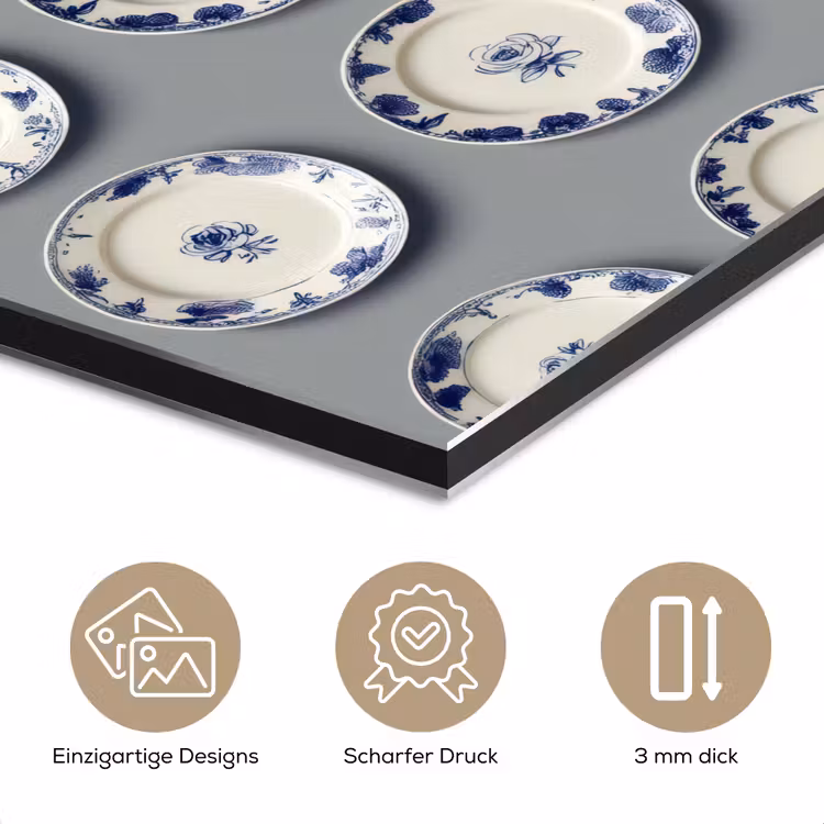 Borden - Bloemen - Blauw - Wit aluminium wit klein 46 -closeup_DE