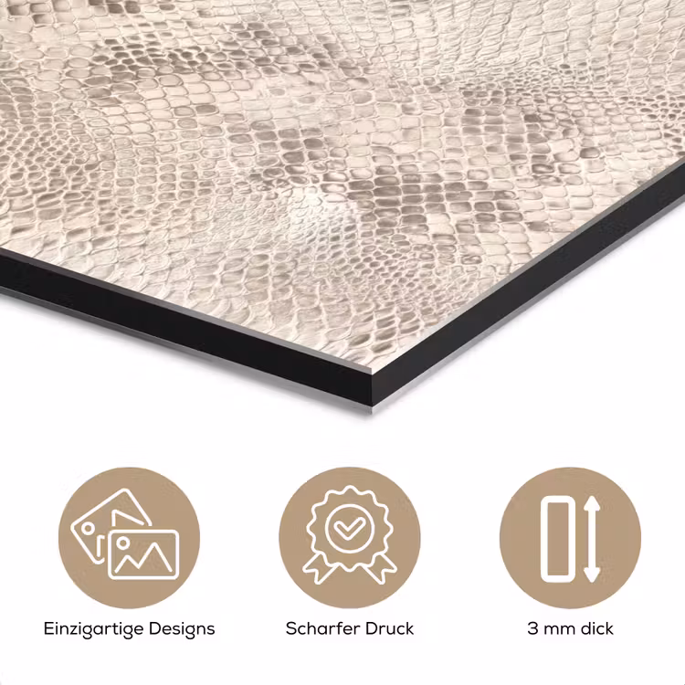 Slang - Patroon - Beige aluminium wit klein 46 -closeup_DE